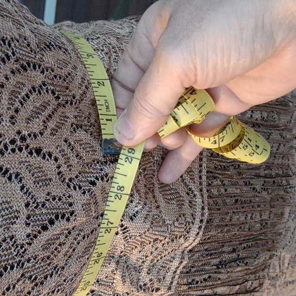 ๐ VINTAGE ๐ SHERI MARTIN NY Gold Flapper Style Dress - Picture 15 of 16